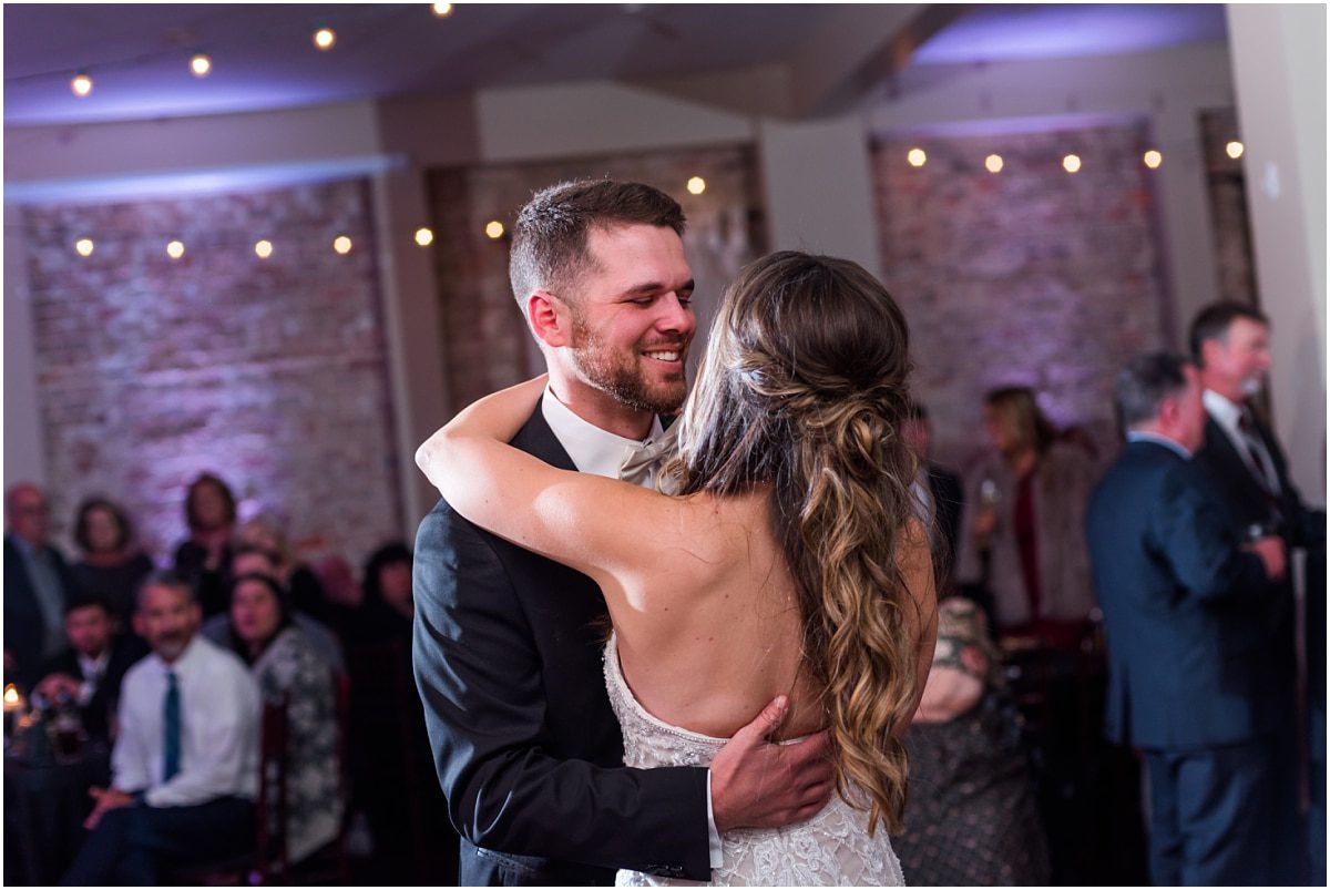 Lively dance floor at New Orleans wedding reception in Kenner