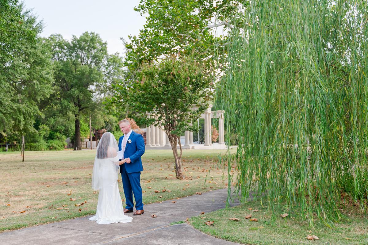 Summer wedding in Paris Texas' Bywaters Park